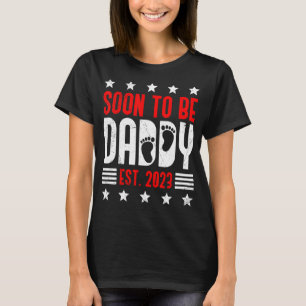 Manar snart som pappa 2023 Pappa som ska bli T Shirt