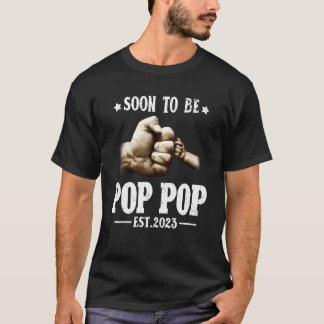 Manar snart till Pop Pop 2023 Gravid Announcemen T Shirt