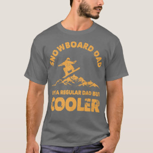 Manar Snowboard Pappa Funny Ski Pappa Skier för ma T Shirt
