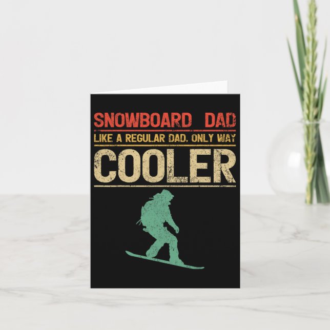 Manar Snowboarding Snowboard Pappa som en vanlig P Kort (Framsida)