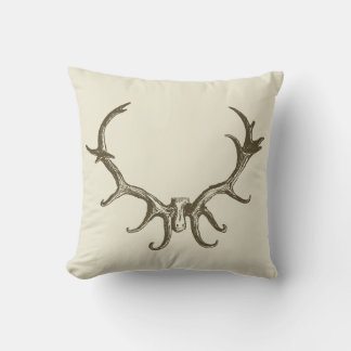 Manar Snyggt Hunting Hjort Antler Stag Retro Charm Kudde