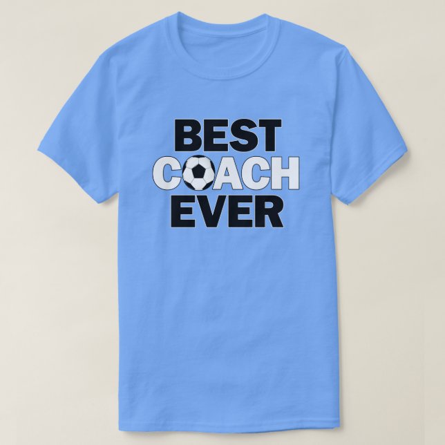 Manar Soccer Coacher BEST COACH EVER Sports Team T Shirt (Design framsida)