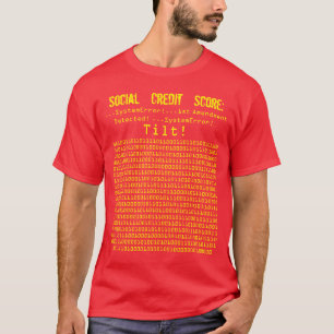 Manar Social Kredit-poäng 1:a ändring upptäckte T Shirt