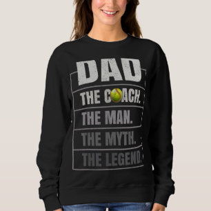 Manar Softball Coach Pappa Man Myth Legend Softbal T Shirt