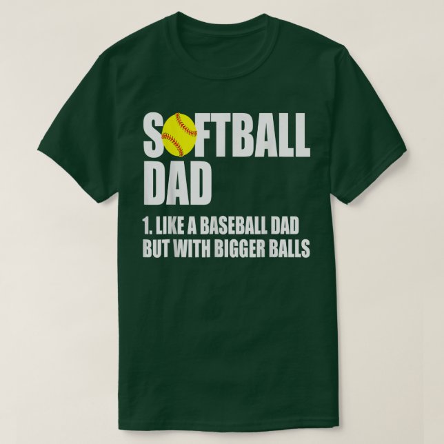 Manar Softball Pappa Definition Funny  T Shirt (Design framsida)