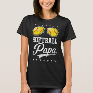 Manar Softball Pappa Proud Grandpa of Softball Pla T Shirt