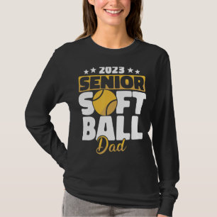 Manar Softball Pappa Softball-spelare T Shirt