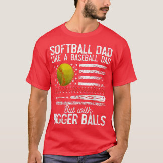 Manar Softball Pappa som en definition av Baseball T Shirt