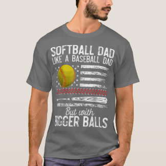 Manar Softball Pappa som en definition av Baseball T Shirt