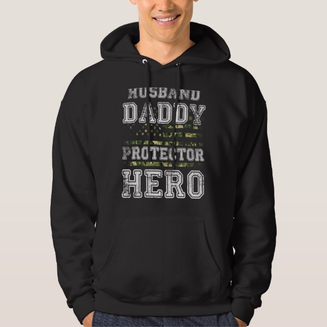 Manar Soldier pappa Make Protector Hero Far Hoodie (Framsida)