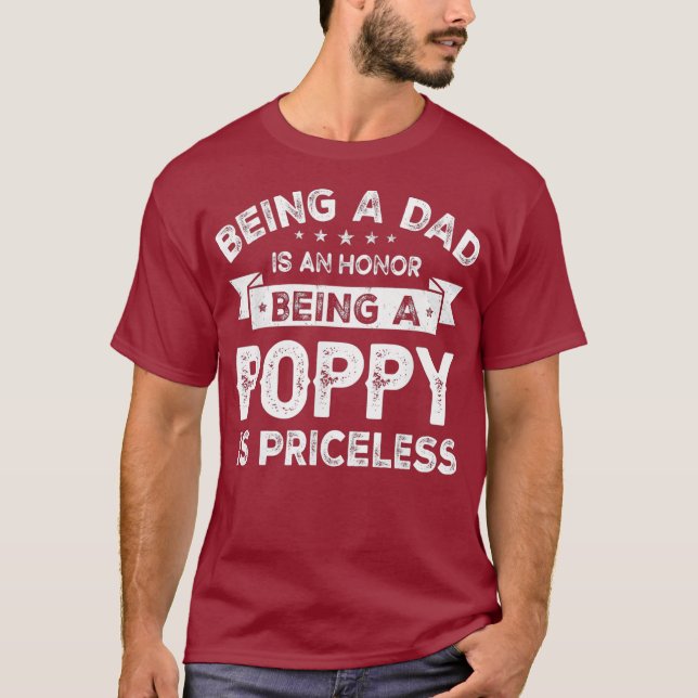 Manar som är PAPPA är en HONOR. T Shirt (Framsida)
