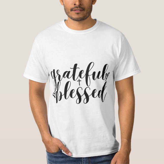 Manar som är tacksam för skriptöverföring t shirt (Framsida)