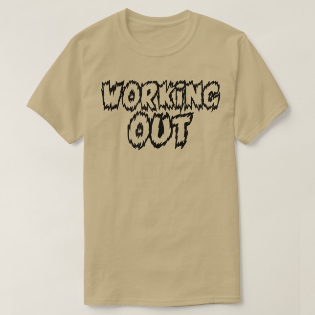 Manar SOM ARBETAR UT Gym Fitness Workout Bodybuild T Shirt (Design framsida)