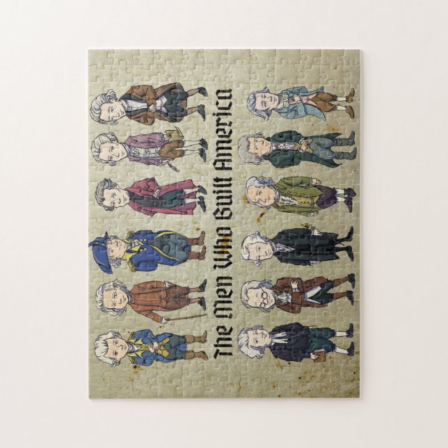 Manar som Byggt Amerika Education JigszlePuzzle Pussel (Vertikal)