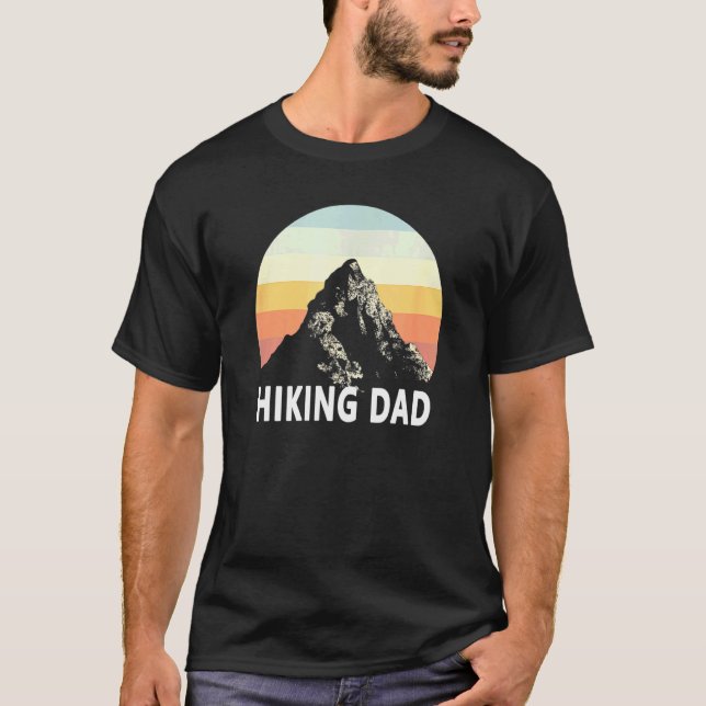 Manar som döljer Pappa, solnedgångskurva ut T Shirt (Framsida)