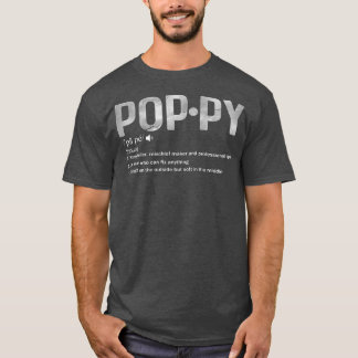 Manar som en vanlig "Grandpa Only Cooler PopPy Def T Shirt