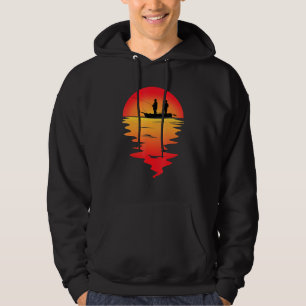 Manar som fiskar i Moonlight I Fischer Angel Pappa Hoodie