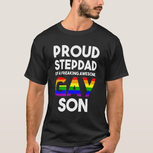 Manar som kommer ut Gay pride Saker Proud Ally Pro T Shirt (Framsida)
