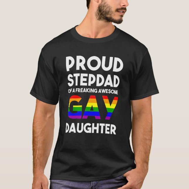 Manar som kommer ut Gay pride Saker Proud Ally Pro T Shirt (Framsida)