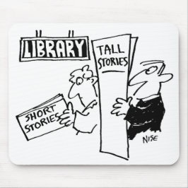 Manar som läser bokar vid bibliotek musmatta