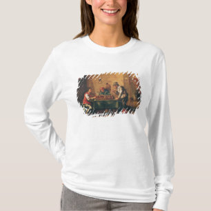 Manar som leker Backgammon i en krog T-shirt