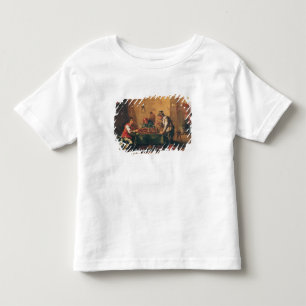 Manar som leker Backgammon i en krog Tee Shirt