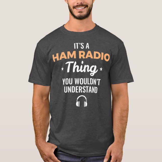 Manar som ni skulle förstå - ham Radio Sak T Shirt (Framsida)