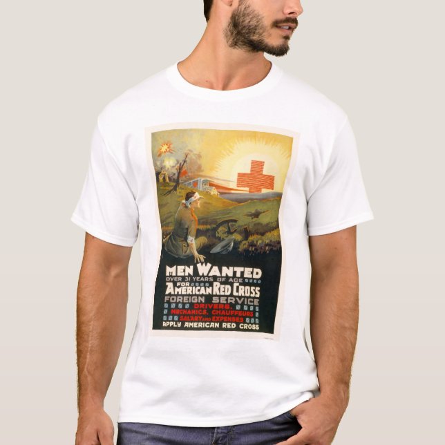 Manar som önskas för det utländska Röda koret, T-shirt (Framsida)