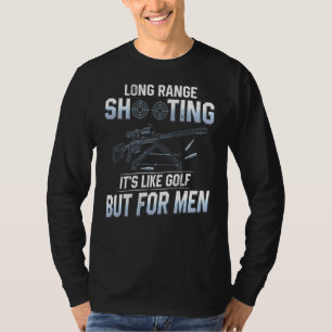 Manar som skjuter långdistansbilder som Golf men f T Shirt