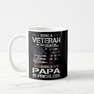 Manar som veteran är en heder Pappa är ovärderlig Kaffemugg