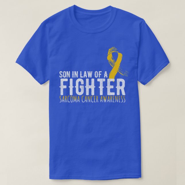 Manar son i en lag om ett stödtorget Sarcoma T Shirt (Design framsida)