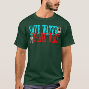 Manar Spara Vatten Drink Vin Lycklig Nationaldagen T Shirt
