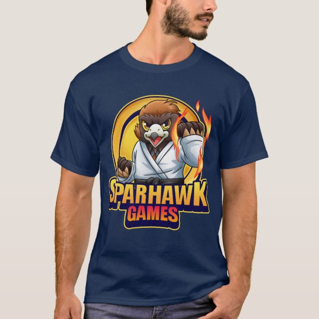Manar SparhawkGames logotyp-tshirt T Shirt (Framsida)