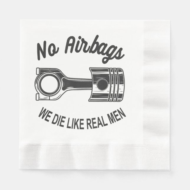 Manar Speed Tävla Sports Car No Airbag - Vi Die L Pappersservett (Framsidan)