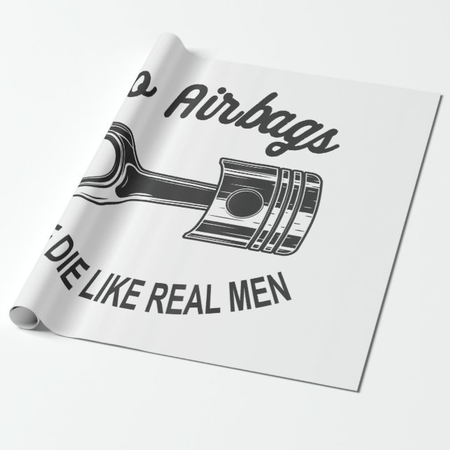 Manar Speed Tävla Sports Car No Airbag - Vi Die L Presentpapper (Utrullad)