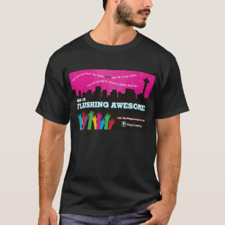 Manar spola enorm T-tröjasvart T-shirt