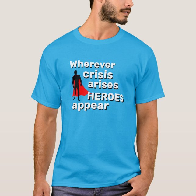 Manar Sportkläder Gift TOPPEN HEROES VISES T Shirt (Framsida)
