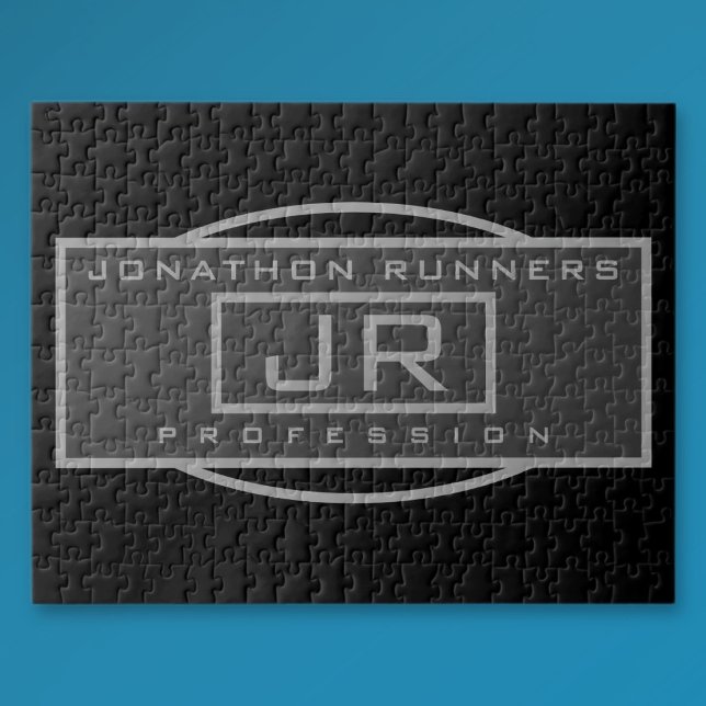 Manar Sporty Geometric Mörk Grays & Black Pussel (Skapare uppladdad)