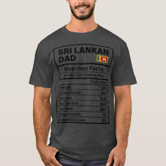 Manar Sri Lanka Pappa Nutrition Facts Fars dag N T Shirt