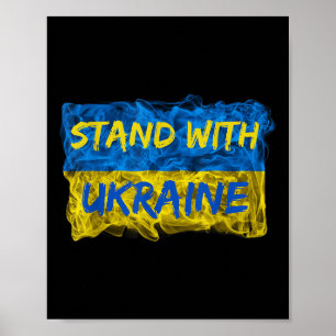 Manar står med Ukraina, Ukraina, Flagga, Solidarit Poster