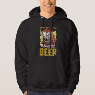 Manar Steelworking Beer Drinking Welder Welder Wel Hoodie