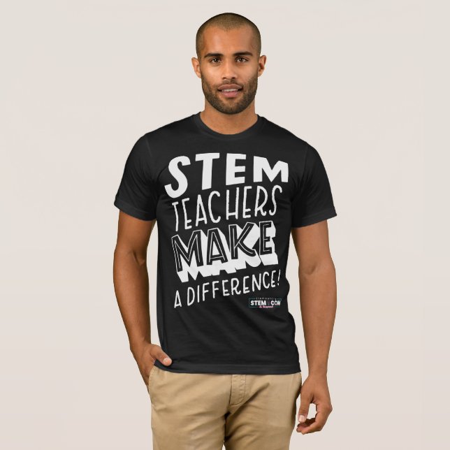 Manar STEM-lärare gör skillnad T Shirt (Hel framsida)