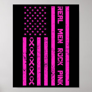 Manar Sten Rosa Ribbon Breast Cancer Awareness Ame Poster