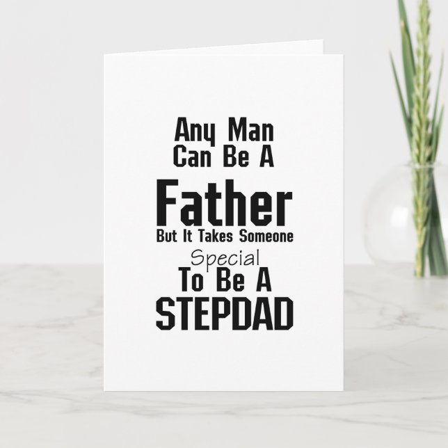 Manar Stepdad Gift Pappor Stepdad Grandpa Kort (Framsida)