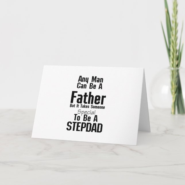 Manar Stepdad Gift Pappor Stepdad Grandpa Kort (Framsida)