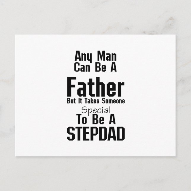 Manar Stepdad Gift Pappor Stepdad Grandpa Vykort (Framsida)