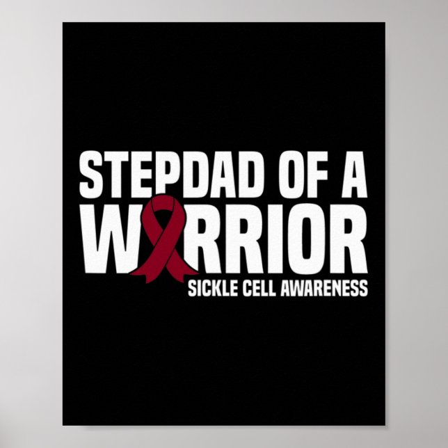 Manar Stepdad of a Warrior Sickle Cell Awareness Poster (Framsidan)