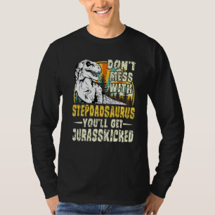 Manar Stepdad Rex Saurus Papasaurus Dinosaurs Mana T Shirt