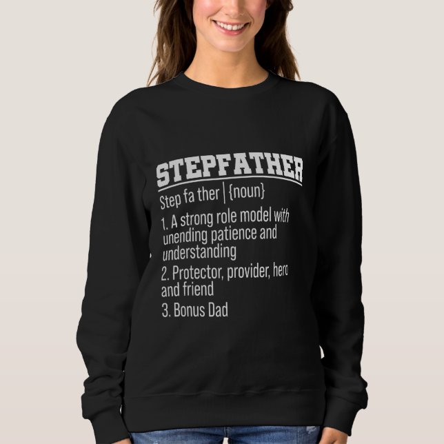 Manar Stepfather Noun Definition Fars dag Stepd T Shirt (Framsida)