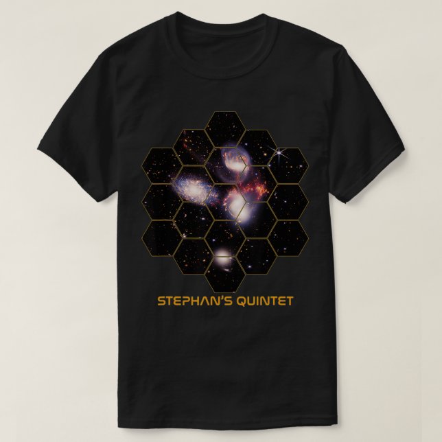 Manar Stephans Quintet James Webb Telescope JWST M T Shirt (Design framsida)